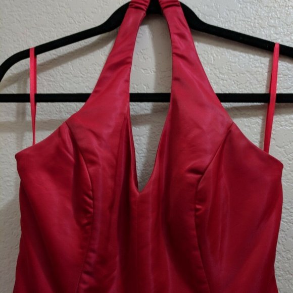 Jump Apparel Wendye Chaitin red halter dress sz 5 - Picture 2 of 6